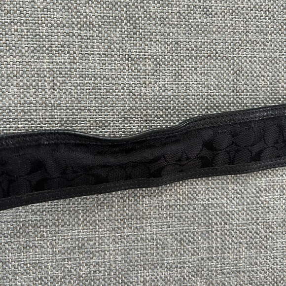 Coach C Black Canvas Leather Belt Size Small - Picture 15 of 15